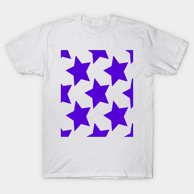 Stars - Purple T-Shirt by Boo Face Designs